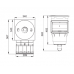 Emaux Wall Skimmer with Extension (Round Cover) Vinyl Pool, White
